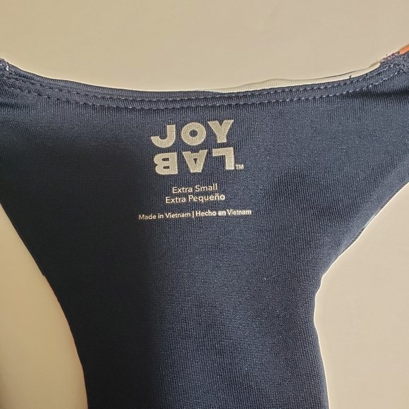 5/$15 XSmall JoyLab Dark Blue Long Line Sports Bra - Picture 3 of 6